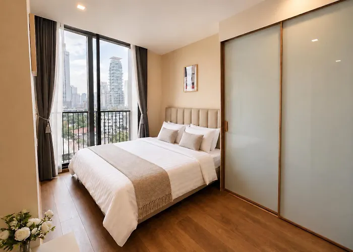 شقة 6minbts Private 2br+bath Balconies Wifi1gb Parking بانكوك